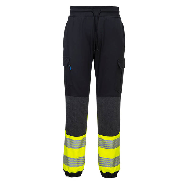 Portwest® PW3 Hi-Vis Flexi Pants, Black/Yellow, Size XXXL (KX341KYRXXXL) Each