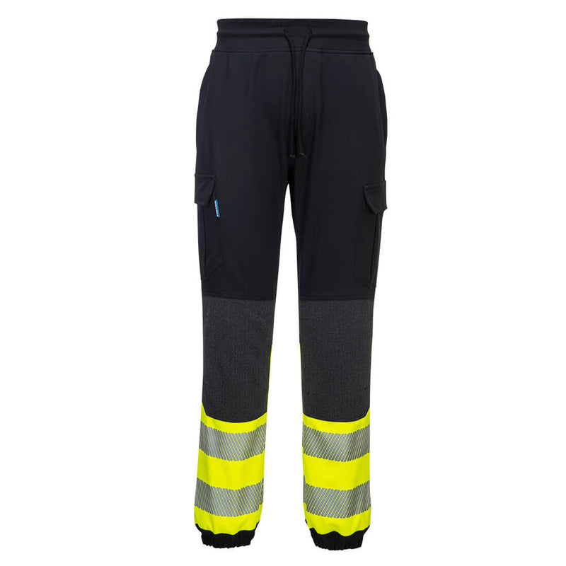 Portwest® PW3 Hi-Vis Flexi Pants, Black/Yellow, Size XXXL (KX341KYRXXXL) Each