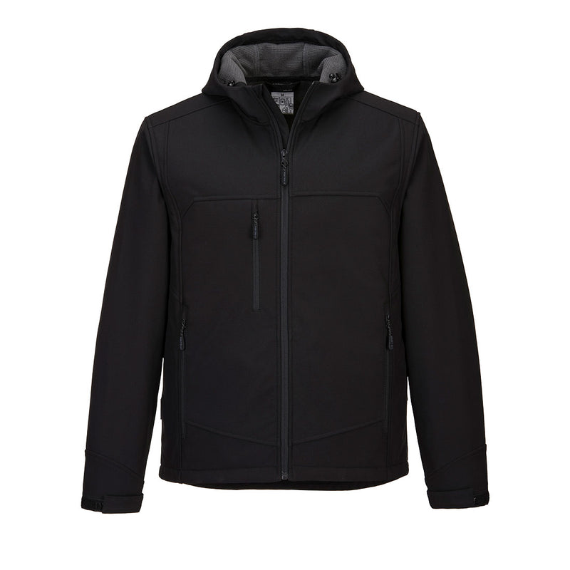Portwest® KX3 Hooded Softshell (3L), Black, Size XXL (KX362BKRXXL) Each