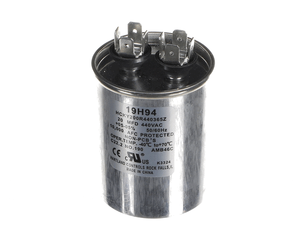 Lennox 19H94 Run Capacitor, 20 Mfd, 440V, Round (LEN19H94) Each