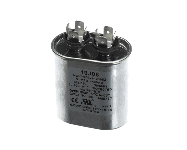 Lennox 19J06 Run Capacitor, 5 Mfd, 440V, Oval (LEN19J06) Each