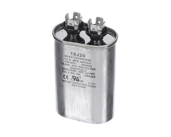 Lennox 19J20 Capacitor 12.5Fd@440V Oval (LEN19J20) Each