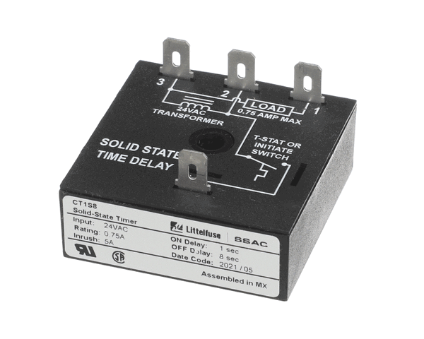 Lennox 54G57 Timer Delay Relay, On 1 Sec, Off 8 Sec, (LEN54G57) Each
