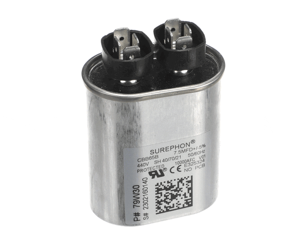 Lennox 79W30 Run Capacitor, 7.5 Mfd, 440V, Oval (LEN79W30) Each