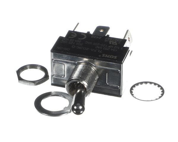 Lang 2E-30303-06 Swt Tog On-On Dpdt Blk (LG2E-30303-06) Each