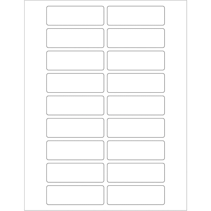 3 x 1" White Rectangle Laser Labels, Case Of 1800 Case Of 1800