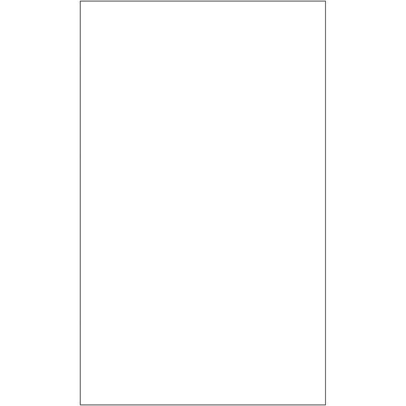 8 1/2 x 14" White Rectangle Laser Labels, Case Of 100 Case Of 100