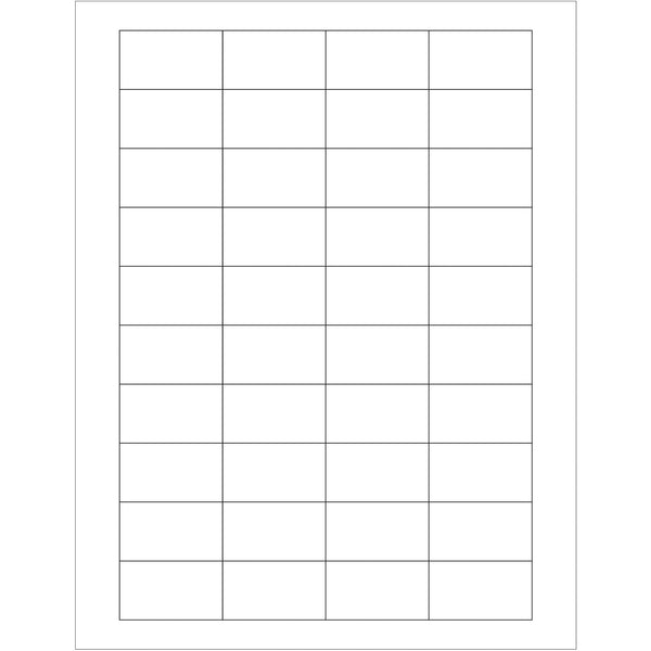 1 3/4 x 1" White Rectangle Laser Labels, Case Of 4000 Case Of 4000