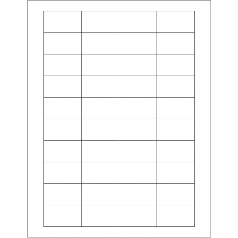 1 3/4 x 1" White Rectangle Laser Labels, Case Of 4000 Case Of 4000