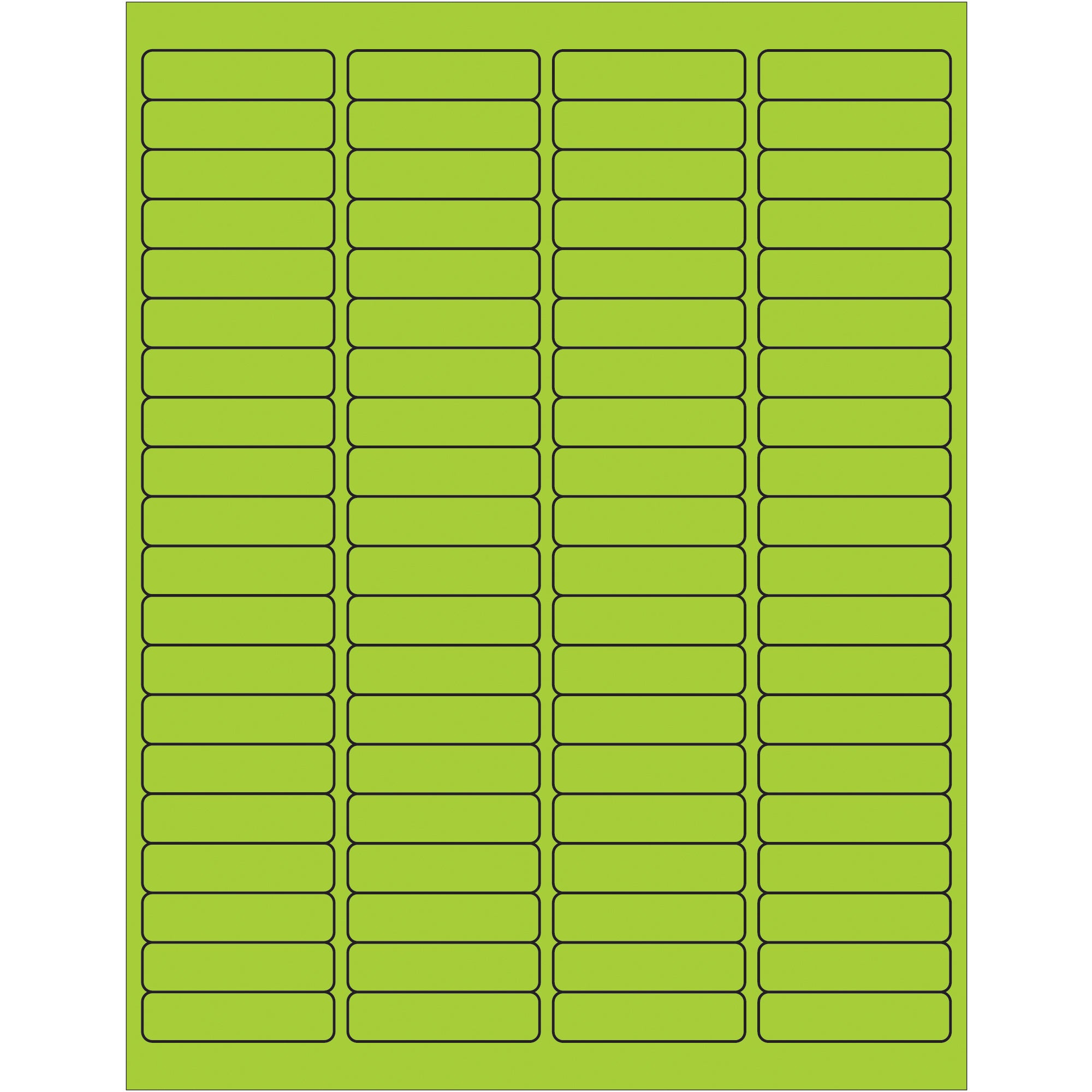 Green Rework Labels 1 15/16 x 1/2