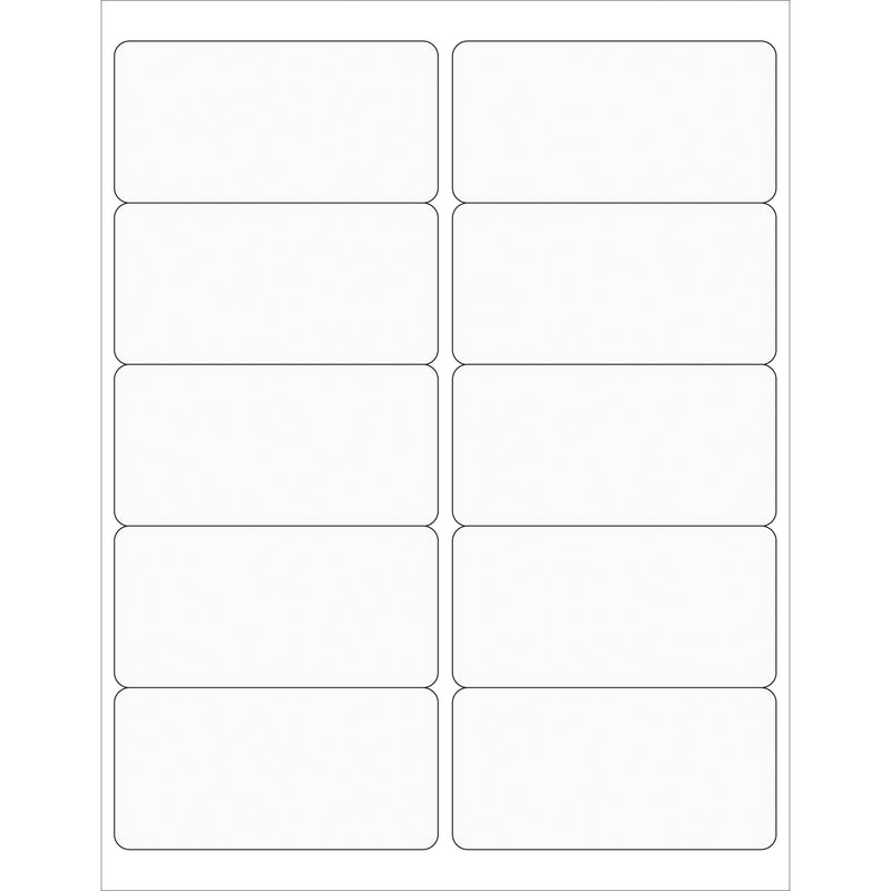 4 x 2" Clear Rectangle Laser Labels, Case Of 1000 Case Of 1000