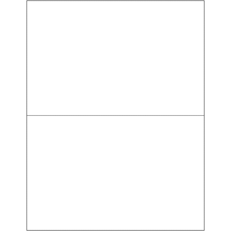 8 1/2 x 5 1/2" White Removable Rectangle Laser Labels (LL270) Case Of 200