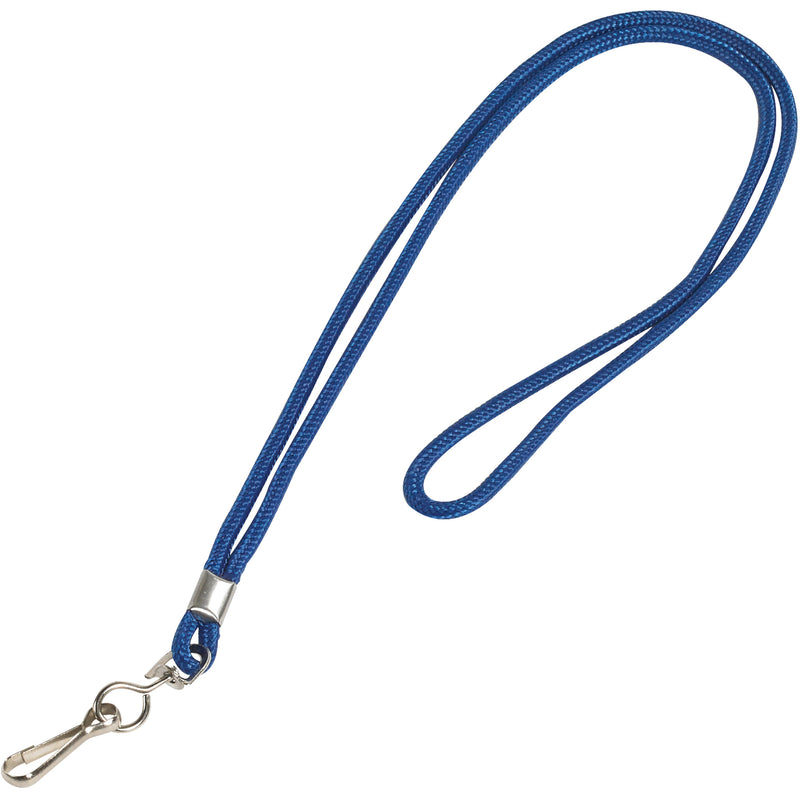 Standard Blue Lanyard with Hook, Case Of 24 Case Of 24