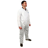 Safety Zone® ProMax® Coveralls w/ Zip Front, Open Wrists & Ankles, White, 25/Case, 3XL (SZNM1012-3X) Case of 25