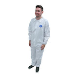 Safety Zone® ProMax® Coveralls w/ Zip Front, Elastic Wrists & Ankles, White, 25/Case, 4XL (SZNM1017-4X) Case of 25