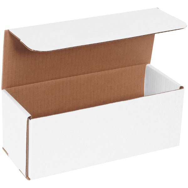 10 x 4 x 4" White Corrugated Mailers (M1044) Bundle Of 50