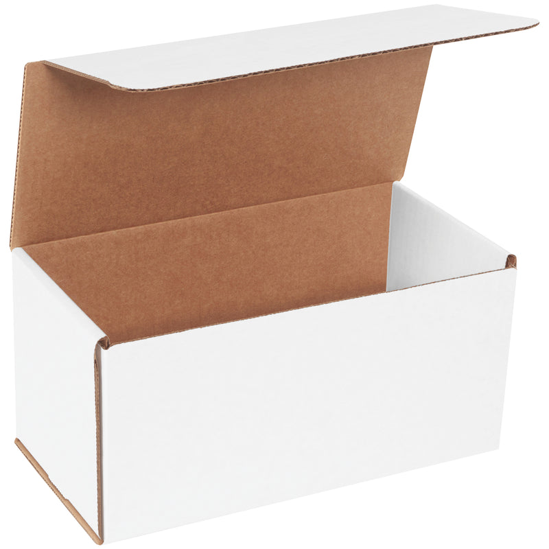 10 x 5 x 5" White Corrugated Mailers (M1055) Bundle Of 50