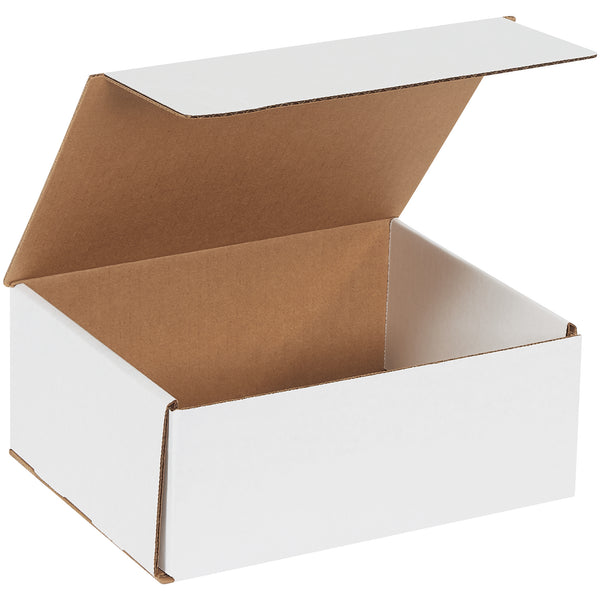 10 x 7 x 3" White Corrugated Mailers (M1073) Bundle Of 50