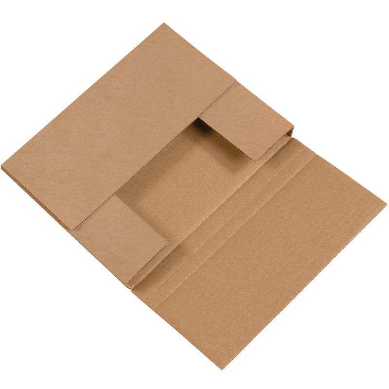 10 1/4 x 8 1/4 x 1 1/4" Kraft Easy-Fold Mailers (M1081K) Bundle Of 50