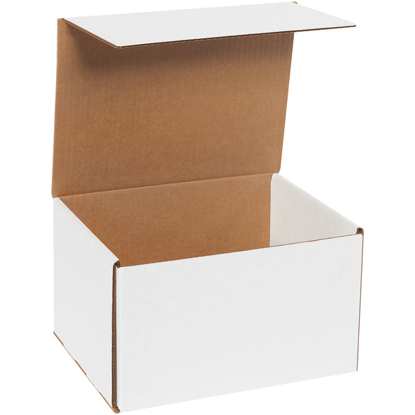 10 x 8 x 6" White Corrugated Mailers (M1086) Bundle Of 50