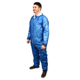 Safety Zone® PolyLite® Coveralls w/ Zip Front, Open Wrists & Ankles, Navy Blue, 25/Case, Large (SZNM1100B-L) Case of 25