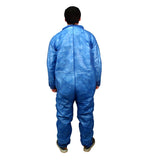 Safety Zone® PolyLite® Coveralls w/ Zip Front, Open Wrists & Ankles, Navy Blue, 25/Case, Large (SZNM1100B-L) Case of 25