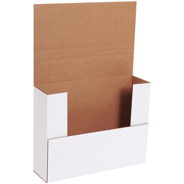 11 x 8 1/2 x 3" White Easy-Fold Mailers, Bundle Of 50 Bundle Of 50