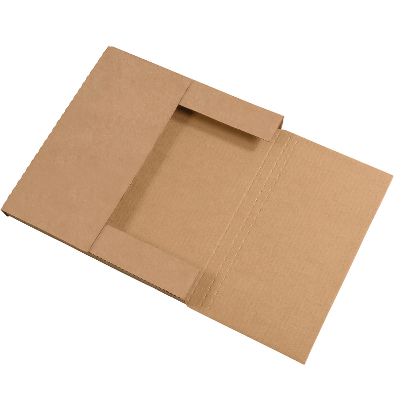 12 x 10 1/2 x 2" Kraft Easy-Fold Mailers, Bundle Of 50 Bundle Of 50