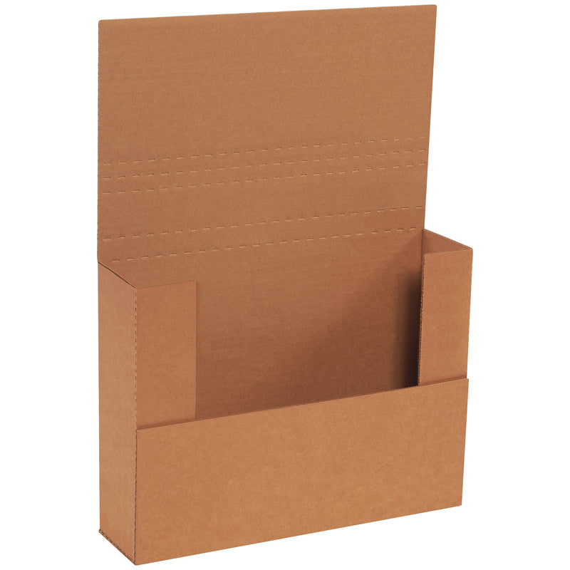 12 1/8 x 9 1/8 x 3" Kraft Easy-Fold Mailers (M1293BFK) Bundle Of 50