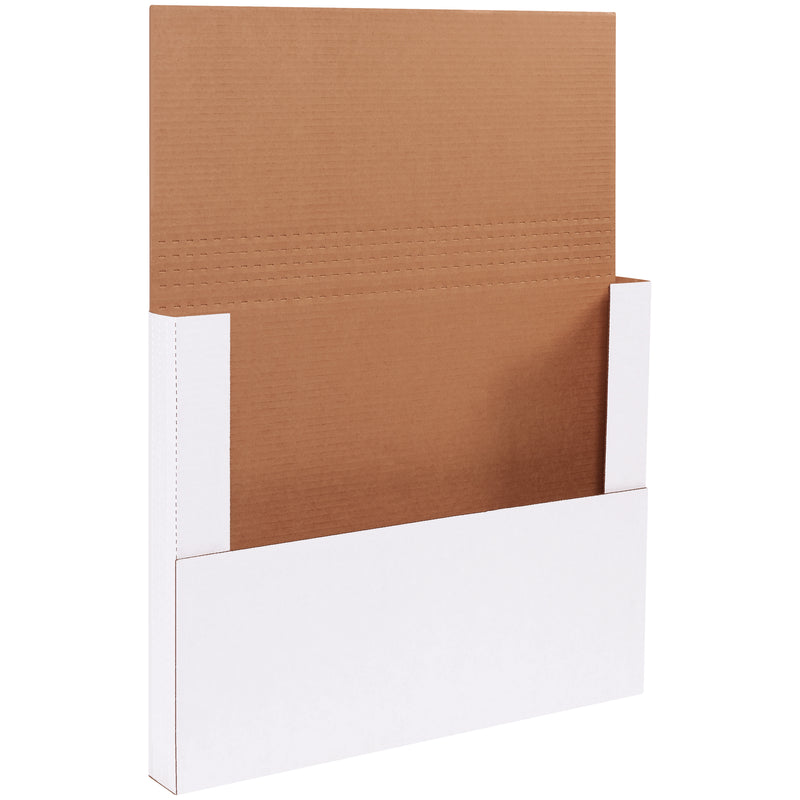15 x 11 1/8 x 6" White Easy-Fold Mailers (M15116BF) Bundle Of 50