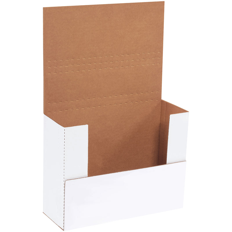 11 1/8 x 8 5/8 x 4" White Easy-Fold Mailers, Bundle Of 50 Bundle Of 50