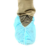 Safety Zone® PolyLite® Polypropylene Non-Skid Shoe Covers, Blue, 100/Bag, 3 Bags/Case, 18" (SZNM2105B-NS-18) Case of 150 Pairs