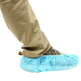 Safety Zone® PolyLite® Polypropylene Non-Skid Shoe Covers, Blue, 100/Bag, 3 Bags/Case, 18" (SZNM2105B-NS-18) Case of 150 Pairs
