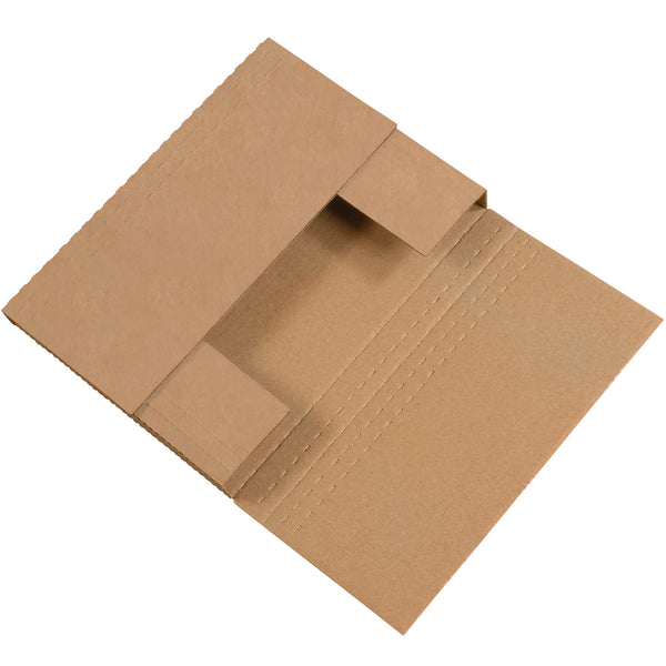 12 1/8 x 9 1/8 x 2" Kraft Easy-Fold Mailers, Bundle Of 50 Bundle Of 50