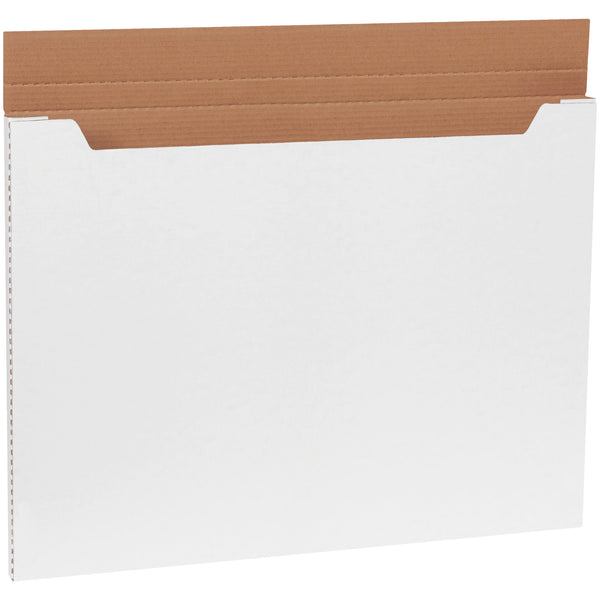 30 x 22 1/2 x 1" White Jumbo Fold-Over Mailers (M30221) Bundle Of 20