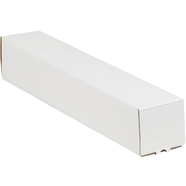 3 x 3 x 18" White Square Mailing Tubes (M3318) Bundle Of 25
