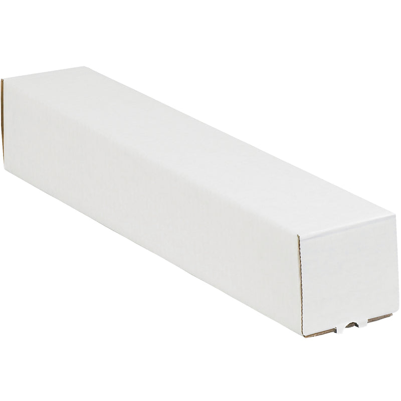 3 x 3 x 18" White Square Mailing Tubes (M3318) Bundle Of 25