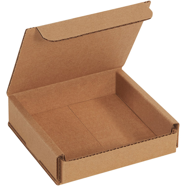 4 x 4 x 1" Kraft Corrugated Mailers (M441K) Bundle Of 50