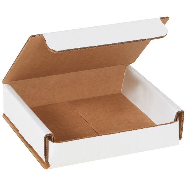 4 x 4 x 1" White Corrugated Mailers (M441) Bundle Of 50