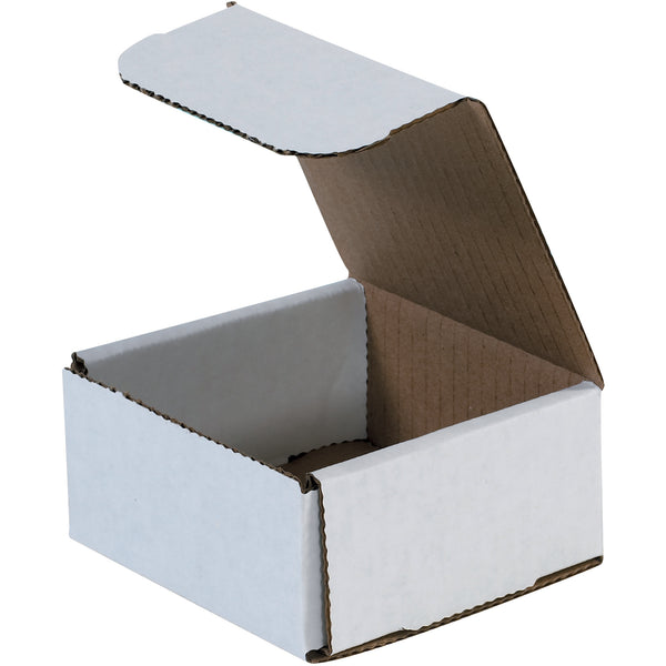 4 x 4 x 2" White Corrugated Mailers (M442) Bundle Of 50