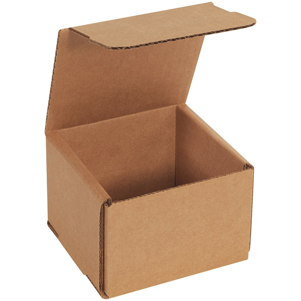 4 x 4 x 3" Kraft Corrugated Mailers (M443K) Bundle Of 50
