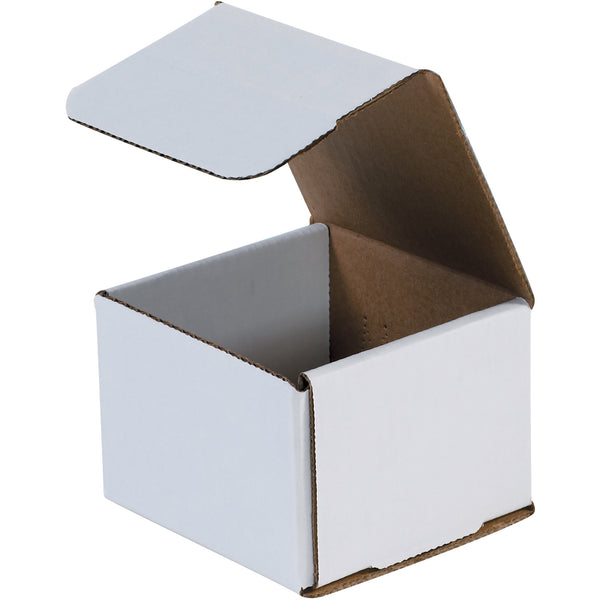 4 x 4 x 3" White Corrugated Mailers (M443) Bundle Of 50