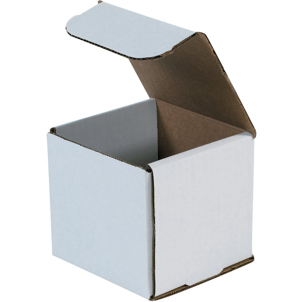 4 x 4 x 4" White Corrugated Mailers (M444) Bundle Of 50
