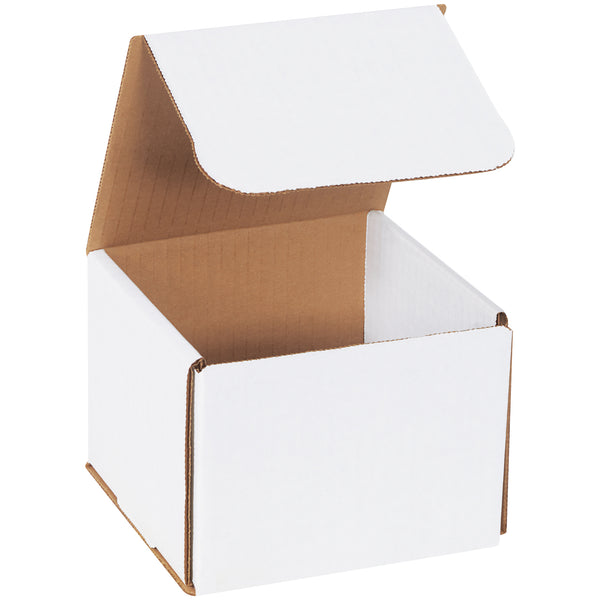 5 x 5 x 4" White Corrugated Mailers (M554) Bundle Of 50