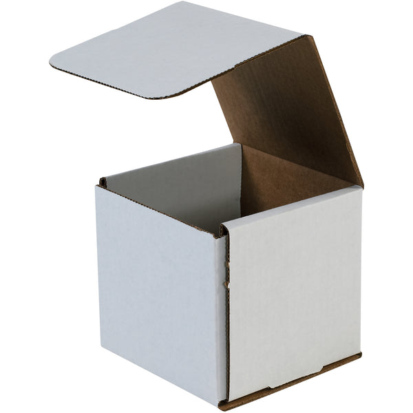 5 x 5 x 5" White Corrugated Mailers (M555) Bundle Of 50