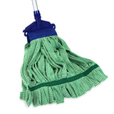 Hospeco® Microfiber Tube Mop, 14oz Green, 12/Case (HOSM600014G-CS) Case of 12