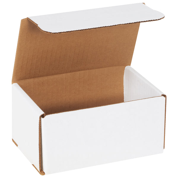 6 x 4 x 3" White Corrugated Mailers (M643) Bundle Of 50