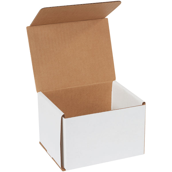 6 x 5 x 4" White Corrugated Mailers (M654) Bundle Of 50