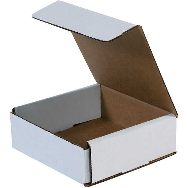 6 x 6 x 2" White Corrugated Mailers (M662) Bundle Of 50