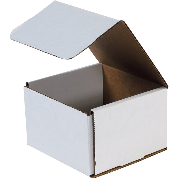 6 x 6 x 4" White Corrugated Mailers (M664) Bundle Of 50